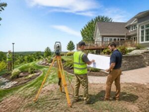 Property survey large landscaping project columbus oh